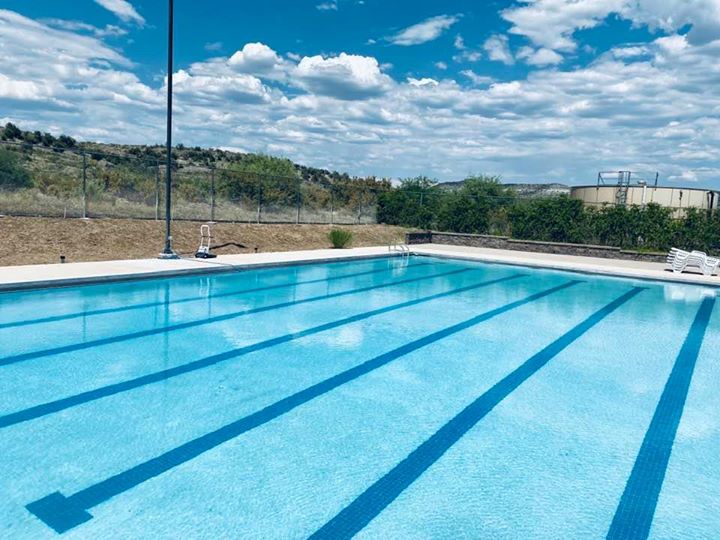 Pool looking towards water tank